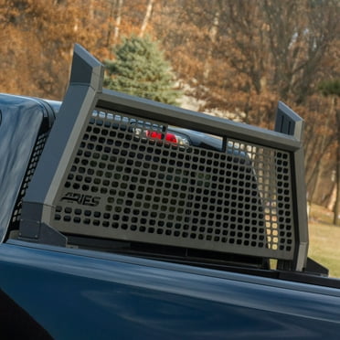 ARIES 1110104 AdvantEDGE Black Aluminum Truck Headache Rack Cab Protector, Select Chevrolet Silverado, GMC Sierra 1500, 2500, 3500 HD Fits select: 2019-2023 RAM 1500, 2007 GMC NEW SIERRA