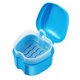 thumbnail image 1 of SUPVOX Estuche para caja de dentadura postiza Caja de baño para dentadura postiza Caja de almacenamiento de dientes postizos con contenedor de red colgante (azul claro), 1 of 5
