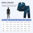 thumbnail image 3 of KLL Lonely Night Wolf Sleepwear Mens Flannel Pajamas,Long Cotton Pj Set, 3 of 7