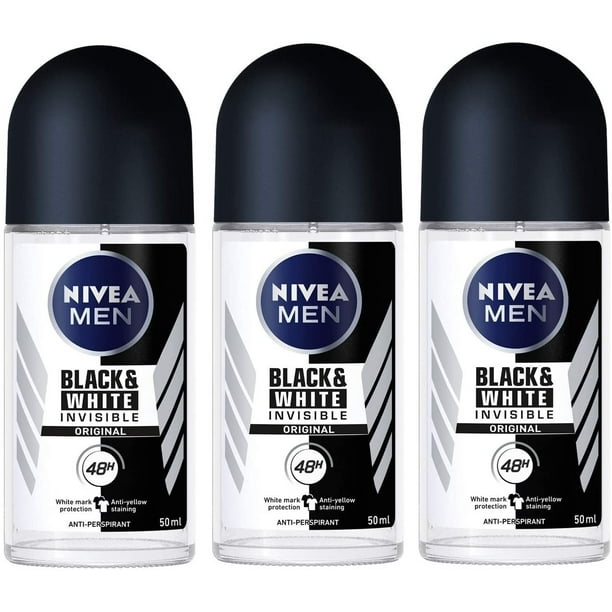 Nivea for Men Invisible for Black & White 48 Hours Deodorant Roll on 50