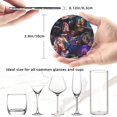 thumbnail image 5 of Harley Quinn Round Coaster Set Of 6 Tabletop Protection Mats Leather Drink Cup Coasters Kitchen Coffee Decor, 5 of 8