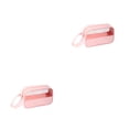 thumbnail image 1 of Seitruly Bolsa de almacenamiento portátil multifuncional de PU para cosméticos, artículo multifuncional para el hogar, bolsas de maquillaje rosa talla pequeña 2piezas, 1 of 6