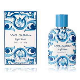 Dolce and Gabbana Men's Light Blue Capri In Love EDP Spray 3.4 oz Fragrances 8054754407280