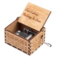 thumbnail image 1 of Caja de música elegante de madera Caja musical grabada manual para amigos Niños Niños Niñas, 1 of 5