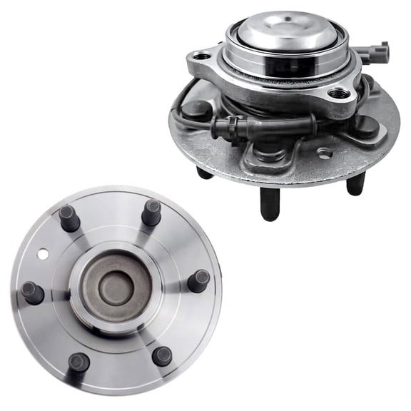 Detroit Axle - RWD 2pc Front Wheel Bearing Hubs for 2019-2023 Ram 1500, Wheel Bearing and Hubs Assembly 2020 2021 2022 Replacement Pair Hubs
