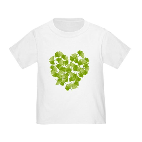 CafePress - Ginkgo Leaf Heart Toddler T Shirt - Cute Toddler T-Shirt, 100% Cotton