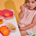 thumbnail image 4 of b.box Snack Box - 2 Compartment Snack Containers for Kids, Leakproof Mini Bento Box for Kids & Toddlers, Lunch Containers, Dishwasher Safe, BPA Free, Ages 4m+, 1 3/4 Cup - Lemon Sherbet, 4 of 10