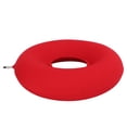thumbnail image 3 of Rdeghly Donut Pillow Inflatable Tailbone Pain Relief Hemorrhoid Rubber Doughnut Cushion Red, 3 of 8