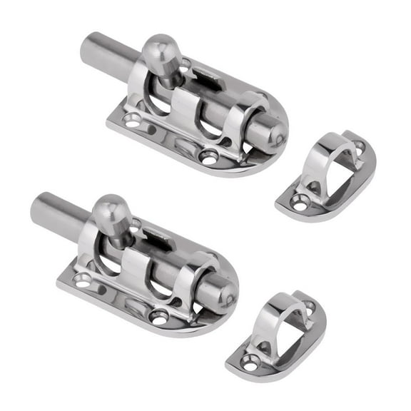2 Pack 316 Stainless Steel Barrel Slide Latch Marine Boat Window / Door / , 2.3 inch 60mm