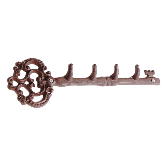 LOLIPPYY Cast Iron Key Shape Key Holder Coat Hanger Wall Hooks Vintage Decor Hanging Key Holder