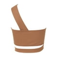 thumbnail image 4 of Playeras,Blusas y Tops,Ropa para Mujer Mujeres Tank Top Camisetas sin mangas para mujer, blusa sin mangas de satén de seda con cuello en V para verano, camisola básica (Brown, M), 4 of 7