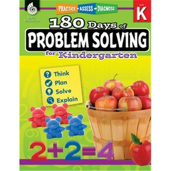 Shell Education  180 Days of Problem Solving for Kindergarten, Grade K