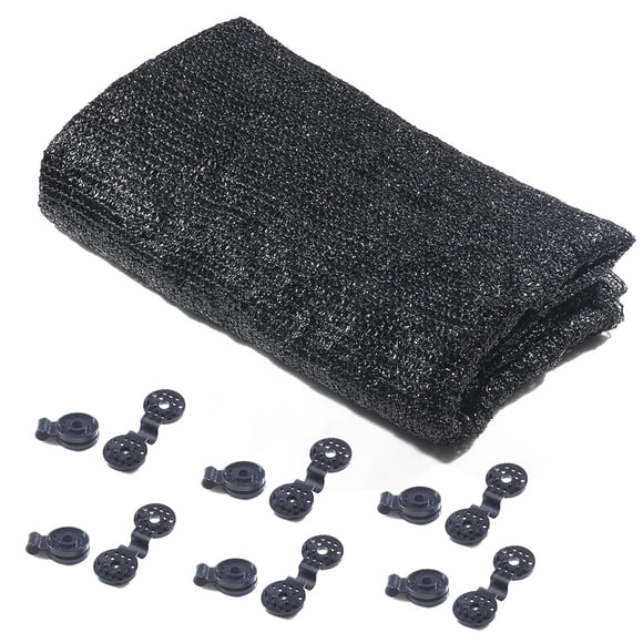 Sonducket Tela parasol portátil lavable impermeable 40 tasa de sombreado árbol transpirable red colgante para vehículo 2x3 metros 10 Clips carpas 3x3meter 12 klemmen