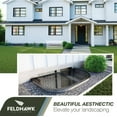 thumbnail image 5 of feldhawk 38 in. x 58 in. Steel Powder Coated Black, D - Shaped Egress Window Well Cover Semi-Universal Fit, 5 of 10