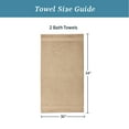 thumbnail image 5 of WelHome 100% Cotton 2 Piece Ultra SOFT TWIST Solid Bath Towels Set, Tan, 600 GSM, 30in x 54in, Highly Absorbent, Bathroom Towels For Everyday Use, 5 of 10