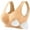 Beige, variant on Sports Women's Bra Women'S Fashionable Sport Bra Breathable Underwear Large Size No Rims Seamless Thin Sports Yoga (With Breast Pads), Women's Bra L