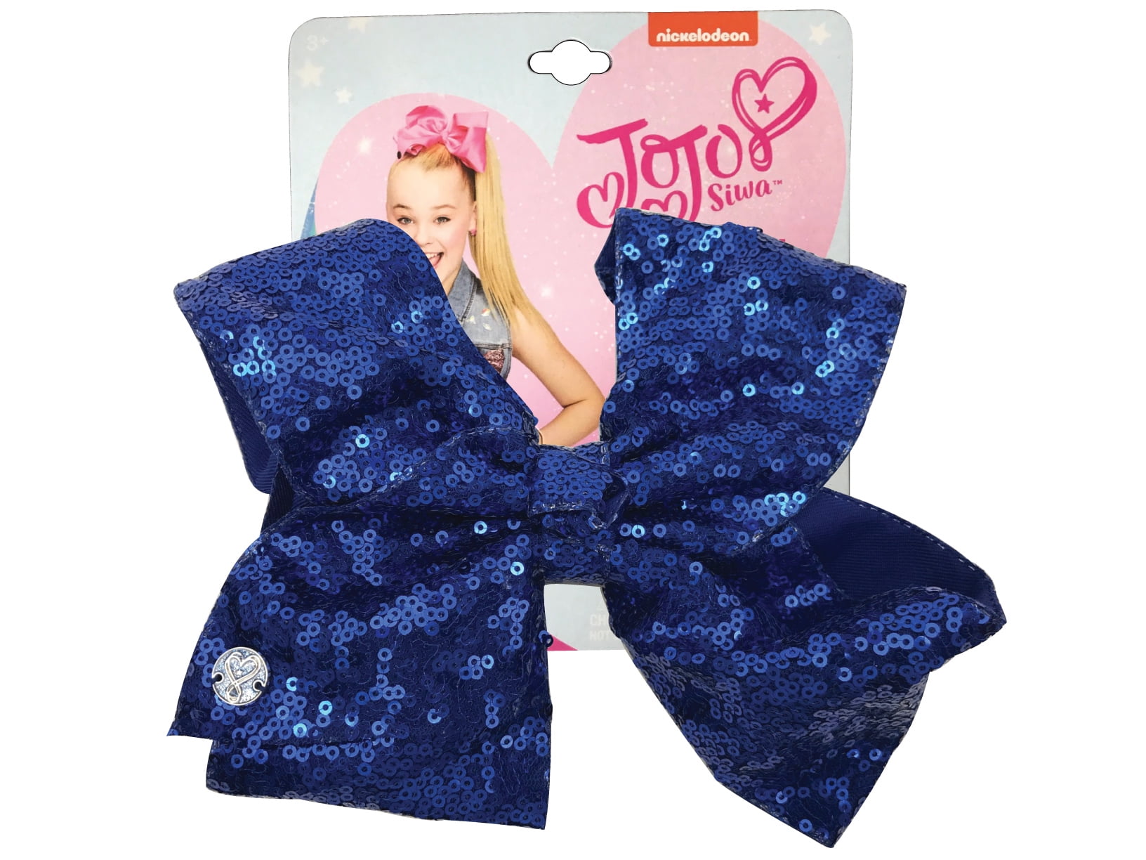 JoJo Siwa Cobalt Blue Sequin Hair Bow - Walmart.com