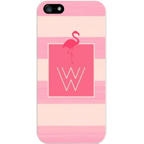 Critter Collection iPhone 5 Case, STRIPES, Pink Flamingo