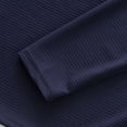 thumbnail image 7 of Timegard Long Sleeve Shirts for Men Fall Casual Breathable Button V Neck Shirts with Pocket Golf Work Solid Color Tee(Navy,M), 7 of 7