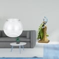 thumbnail image 2 of Elegante Jarrón Transparente Con Pecera Y Escultura De Pavo Real, Figura Decorativa Para Dormitorio, Sala De Estar, Oficina, Centro De Mesa., 2 of 8