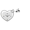 thumbnail image 1 of Reloj de pared,Reloj de pared acrílico para oficina en casa,sin tictac,Relojes de pared colgantes Reloj de tiempo decorativo,Estatua de reno,Estatua de reno negro,decoración del hogar,arte y, 1 of 8