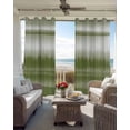 thumbnail image 3 of Sage Green Stripes Blackout Curtains for Bedroom, Thermal Insulated Window Treatment, Watercolor Abstract Ombre Mottled Grommet Top Blackout Draperies and Drapes for Basement 27.5"x39" 2 Panels, 3 of 8