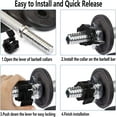 thumbnail image 4 of 2" Quick Release Barbell Lock Clips Barbell Plate Plastic Clips (Blue) 1 Pair, 4 of 5