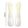 thumbnail image 2 of Non-slip Durable Thick Household Scrubber Cleaning Gloves Kitchen Clean Tool Dishwashing Gloves 1, 2 of 8