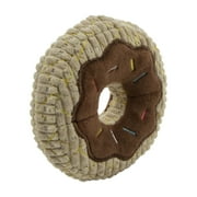 TrustyPup Donut Squeaky Plush Chew Guard Dog Toy, Small
