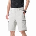 thumbnail image 4 of Zimjoy Men's Hiking Cargo Shorts Lightweight Outdoor Shorts Quick Dry Golf Camping Casual Fishing with Zipper Pockets Light Green 3XL, 4 of 5