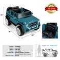 thumbnail image 3 of JOYLDIAS 12V Kids Ride on Car 3 Speeds Licensed Mercedes-Benz Electric Toy w/ Bluetooth, Remote Control, LED Lights (Blue), 3 of 11