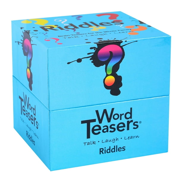 ? Acertijos de palabras - Juego de acertijos para niños, adolescentes y adultos - Rompecabezas divertidos y divertidos - Gran juego de cartas para niños/juego de viaje divertido - 150 tarjetas de acer