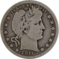 thumbnail image 1 of 1916 Barber Quarter VG Very Good Silver 25c Coin, 1 of 2