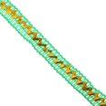 thumbnail image 3 of Cinta de Encaje Triángulo Dorado BLESIY 136 Yardas Accesorios de Manualidades Bricolaje Verde, 3 of 7