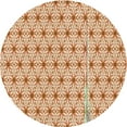thumbnail image 1 of Ahgly Company Indoor Round Patterned Khaki Gold Area Rugs, 6' Round, 1 of 1