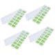 thumbnail image 3 of Juego de bandejas para cubitos de hielo para fiestas en casa: apilables y fáciles de usar (4 piezas, verde), 3 of 10