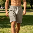 thumbnail image 5 of EOYWHK Workout Shorts for Men Built In Liner Relaxed Fit Men Gym Shorts Soft Lightweight Breathable Casual Activewear Daily Wear Outdoor Khaki, Size M, 5 of 9