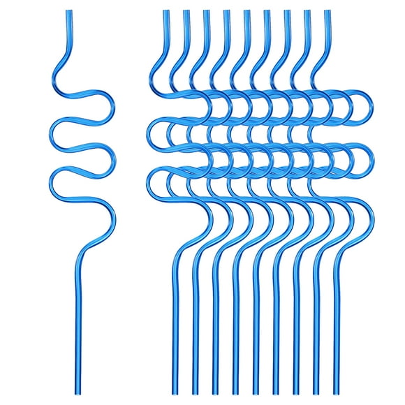 Unique Bargains 40pcs Silly Straws, 250x45mm Crazy Straws for Gift Christmas Birthday Wedding Party Supplies Decoration