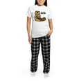 thumbnail image 5 of CafePress - Beavers Rock Women's Light Pajamas - Women's Short Sleeve Print T-Shirt and Pants Light Cotton Pajama Set, 5 of 7