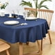 thumbnail image 1 of Mantel Wolkemer ovalado 152 x 213 cm, tela lavable, color azul marino, 1 of 8