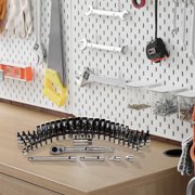 Master Mechanic 60 Piece Mechanics SAE Socket Tool Set, 3/8 Drive Bits