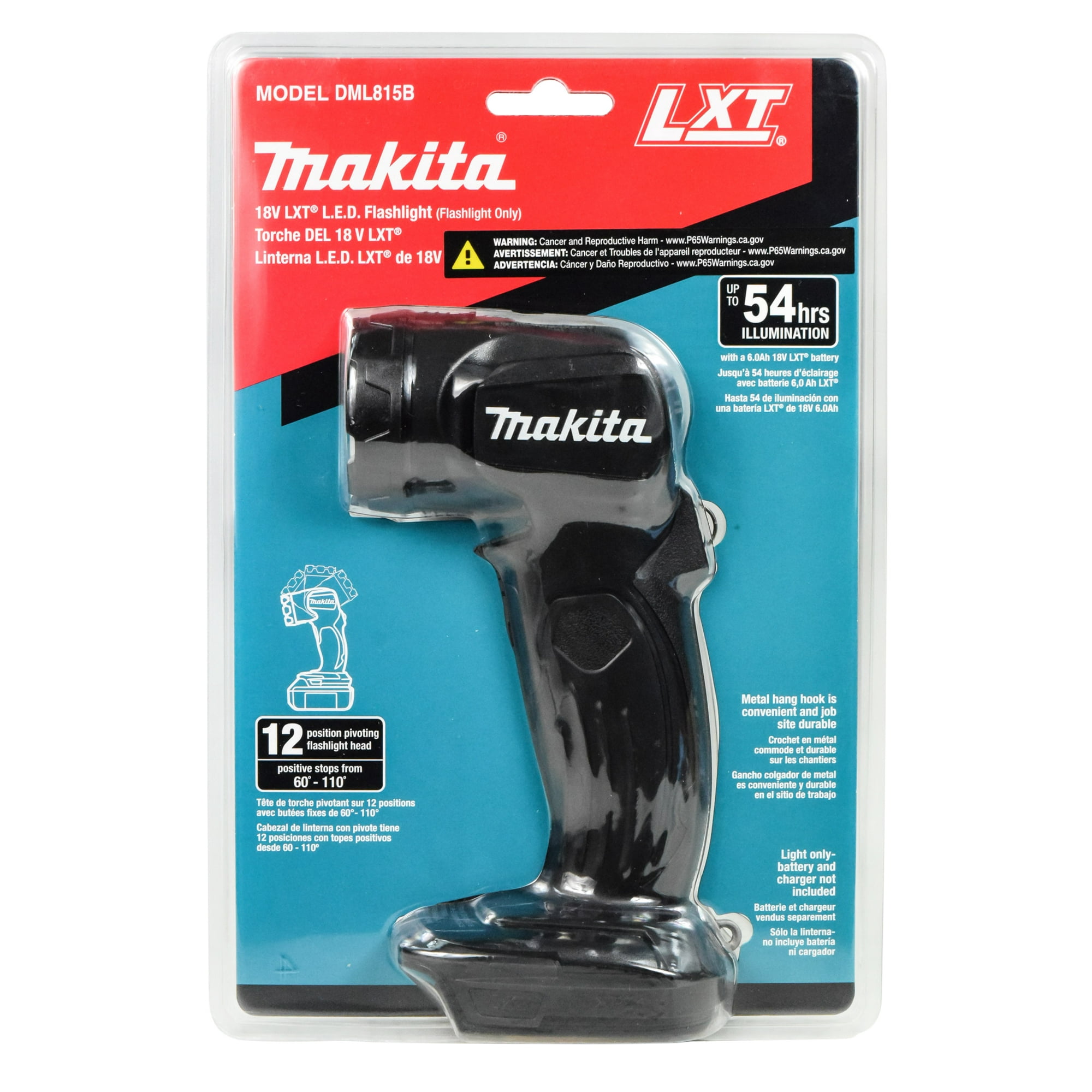 Makita DML815B 18V LXT Lithium Ion Cordless L.E.D. Flashlight Flashlight Only