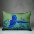 thumbnail image 3 of Creative Products Flying Blue Parrot and Ferns 14x20 Indoor / Outdoor Pillow, 3 of 3