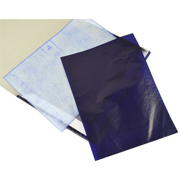 100 Sheets A4 Dark Blue Carbon Transfer Tracing Paper for Wood, Paper,  Canvas and Other Art Surfaces