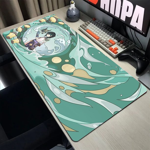 Genshin-alfombrilla de ratón de impacto para ordenador de mesa, alfombrillas de ratón para teclado de juegos, alfombrilla de ratón grande, Overlock, XXL LIUWENJING unisex