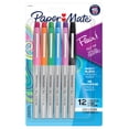 thumbnail image 1 of Paper Mate Flair Felt Tip Pens, Ultra Fine Point (0.4 mm), Assorted Colours, 12 Count, 1 of 6