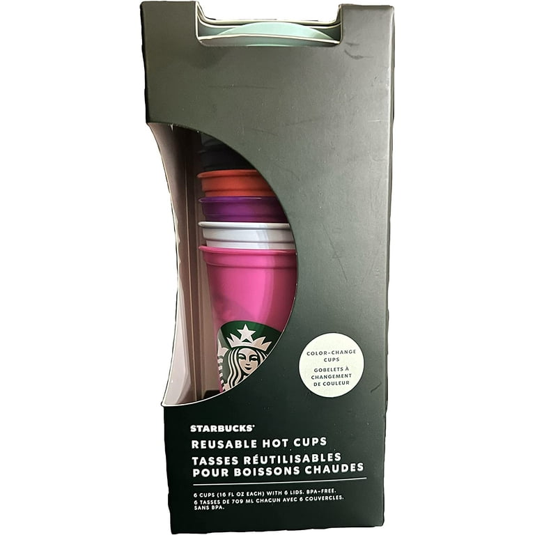 Starbucks Reusable Color Changing 6 Hot Cups - Limited Edition Holiday &  Christmas Gift Hot Cups Wit…See more Starbucks Reusable Color Changing 6  Hot