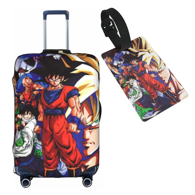 Anime Cartoon Dragon Ball Z (4) Travel Suitcase Protector Elastic Washable Protective Baggage Covers With Concealed Zipper For 22-24 Inch Suitcase - M
