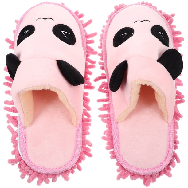 1 par de pantuflas de trapeador, pantuflas para limpiar pisos, adorables pantuflas para trapear, pantuflas de limpieza