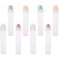 WRISTBIQUE Squeeze Dose Bottle Sauce Bottles Plastic 8Pcs Transparent